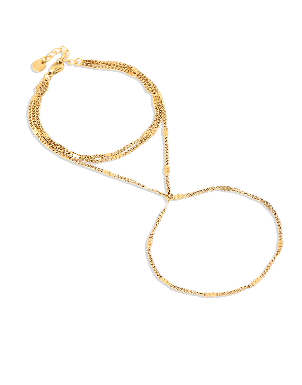 Hand chain classic goudkleurig