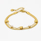 Dubbele snake armband hartjes