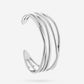 Chique bangle zilverkleurig