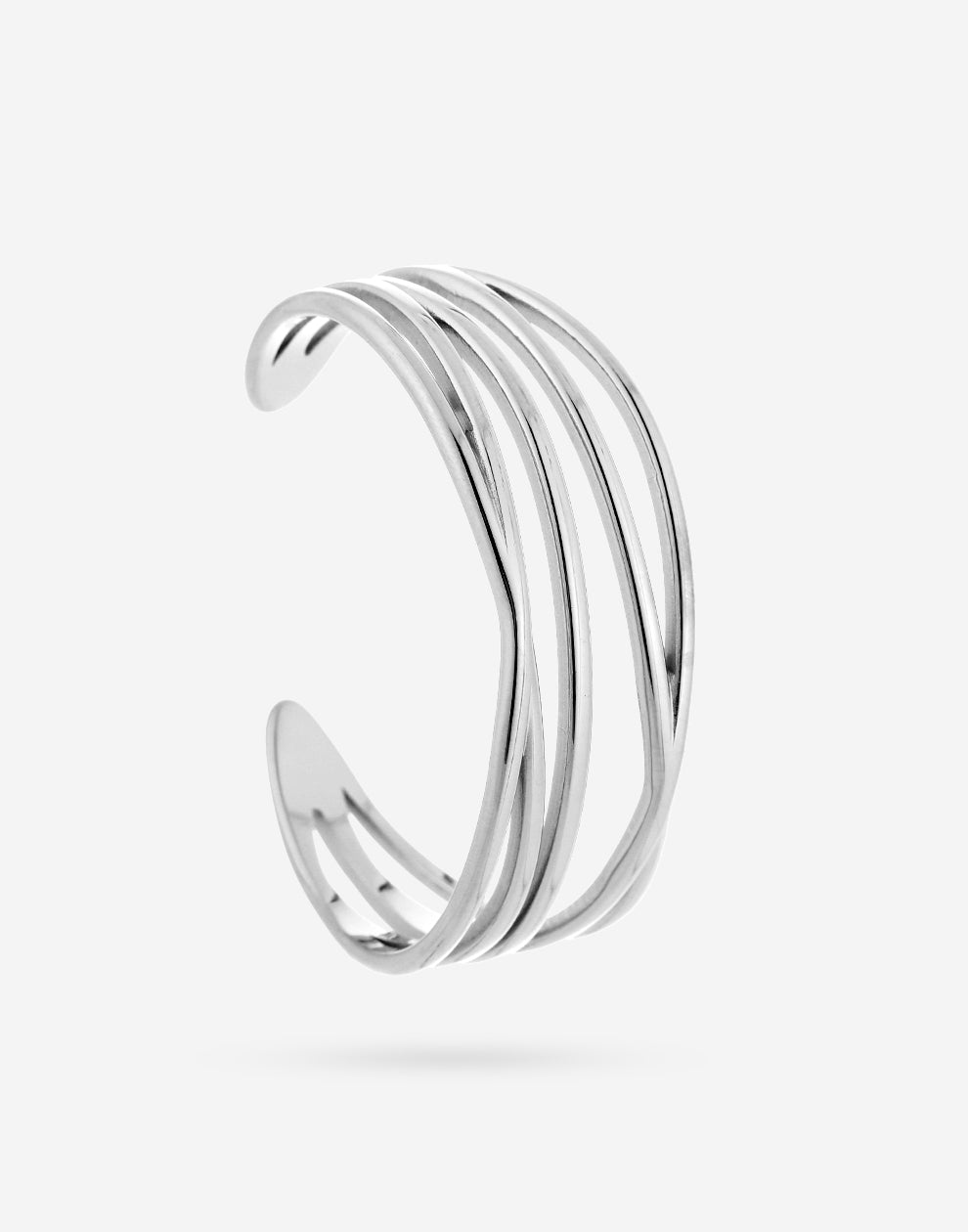 Chique bangle zilverkleurig