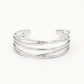 Chique bangle zilverkleurig