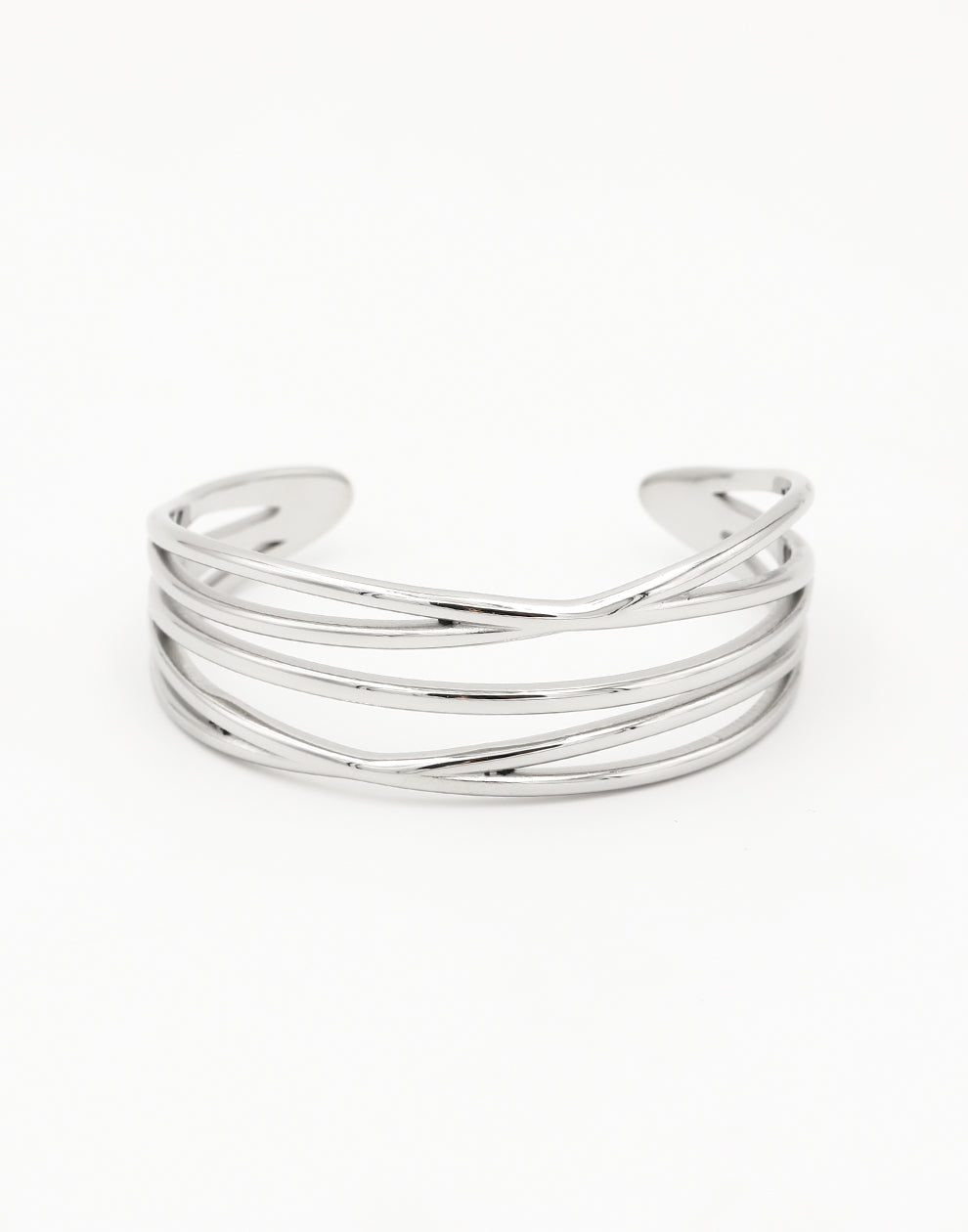 Chique bangle zilverkleurig