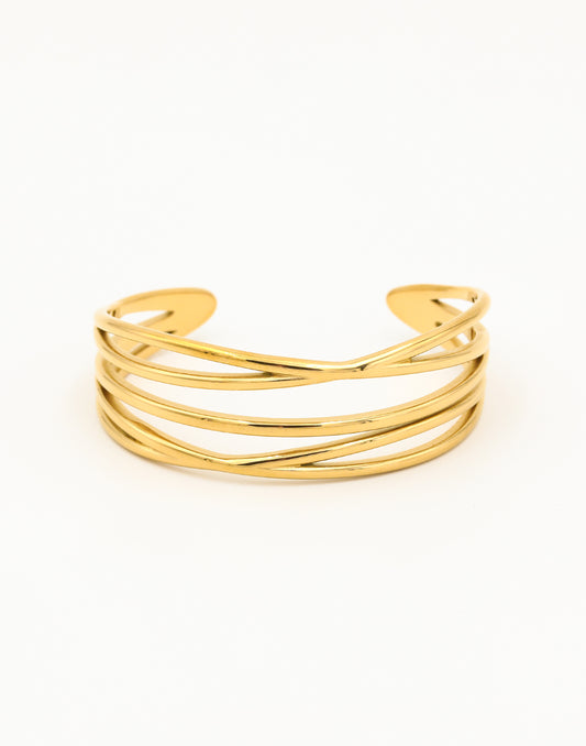 Chique bangle goudkleurig