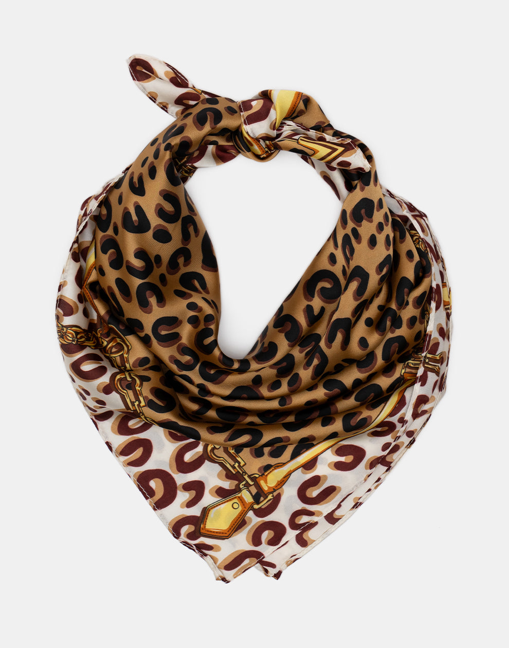 Vierkante sjaal leopard