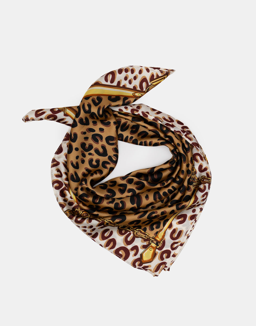 Vierkante sjaal leopard