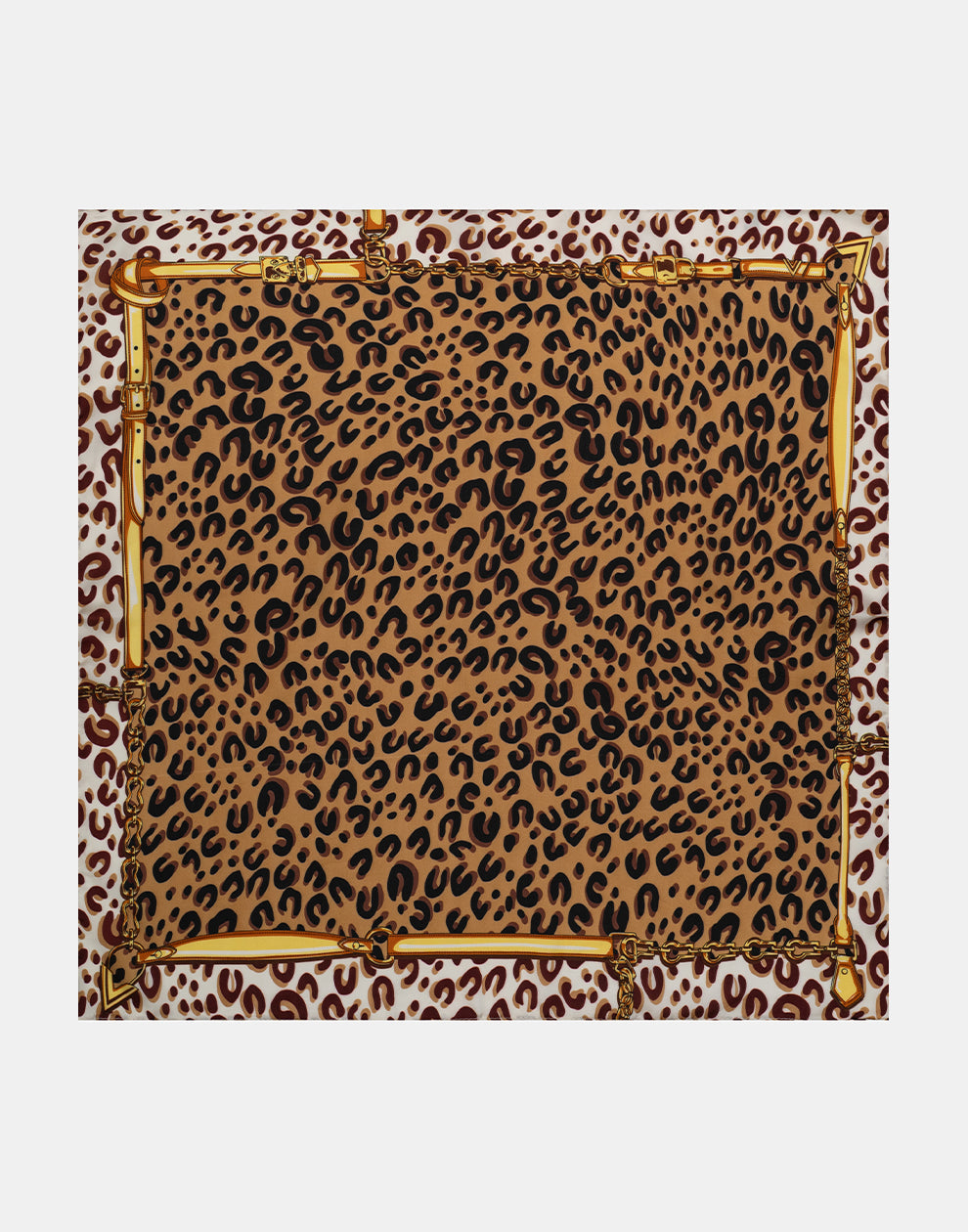 Vierkante sjaal leopard