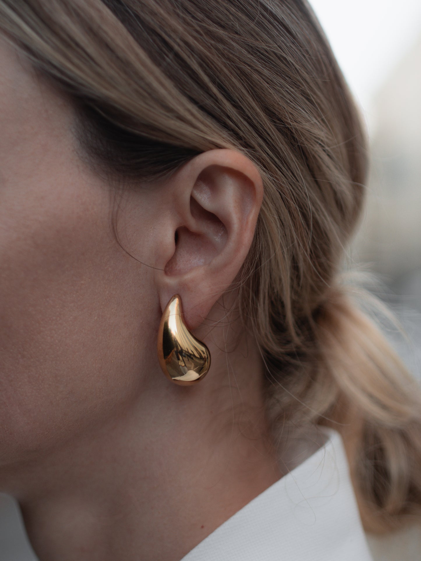 drop earrings 3cm gold-colored