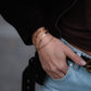 goldfarbenes Armbandset
