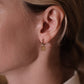 Goldfarbene Smiley-Ohrringe